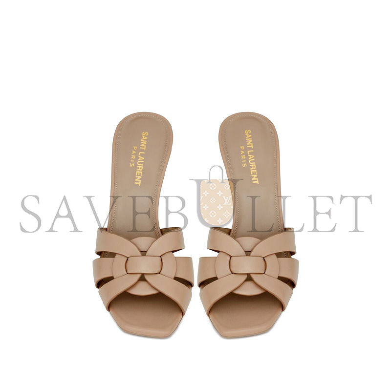 YSL TRIBUTE MULES IN SMOOTH LEATHER 669431AAAAH2721